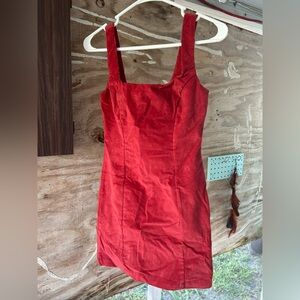 Chic Scarlet Mini Dress
